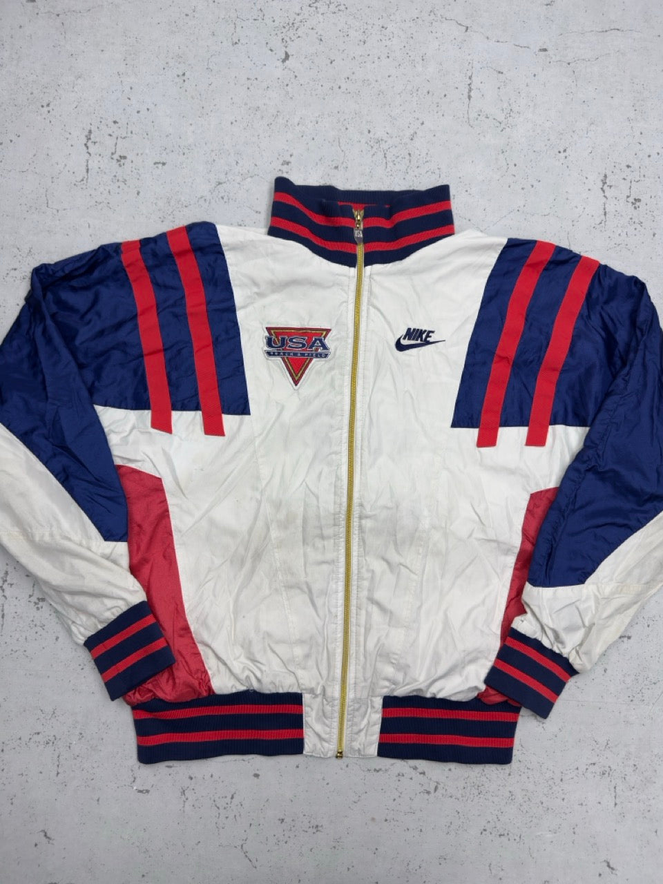 Nike USA Trainingsjacke weiß Rückseite