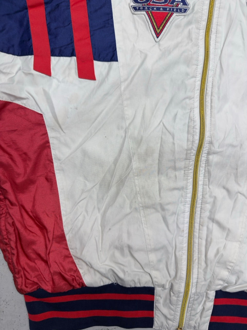 Nike USA Trainingsjacke weiß Zustand Detail