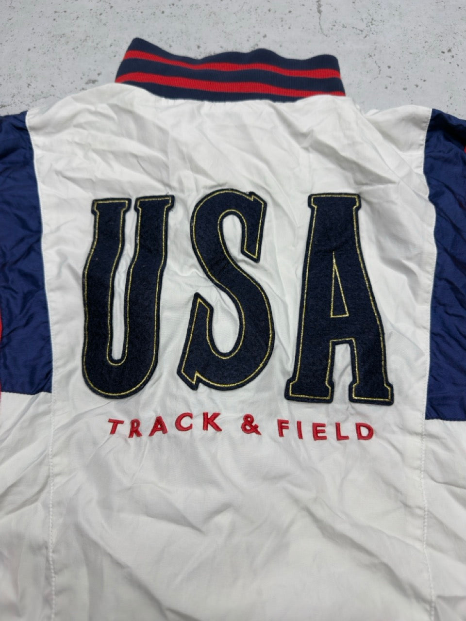 Nike USA Trainingsjacke weiß Detail