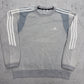 Adidas Sweatshirt hellgrau Vorderseite