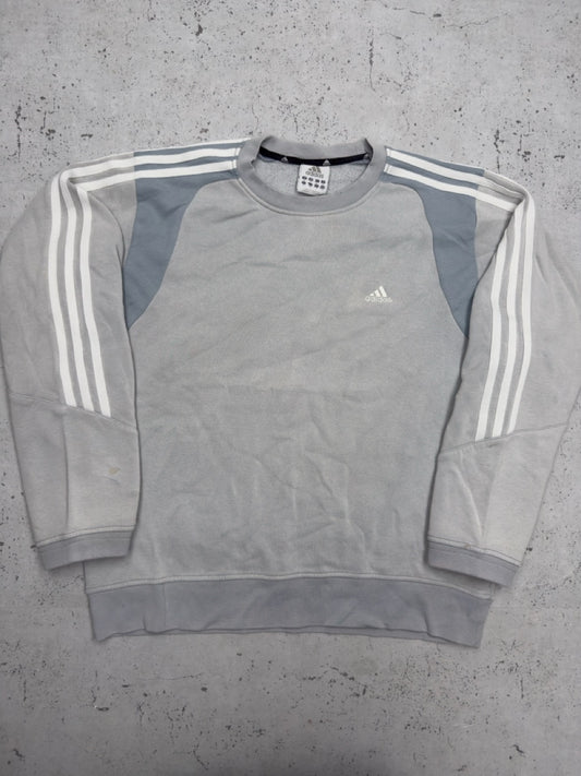 Adidas Sweatshirt hellgrau Vorderseite
