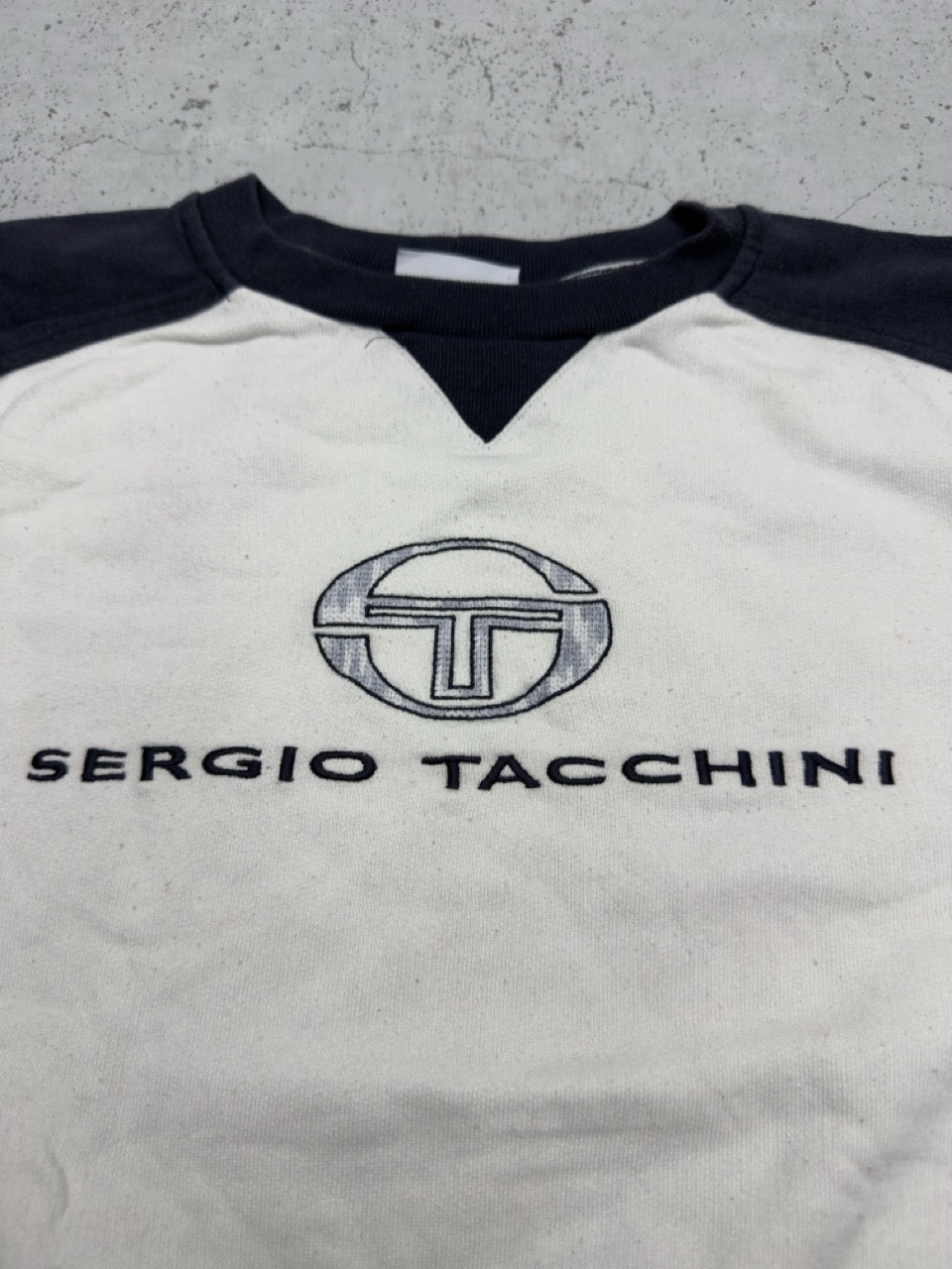 Sergio Tacchini Sweatshirt creme blau Rückseite