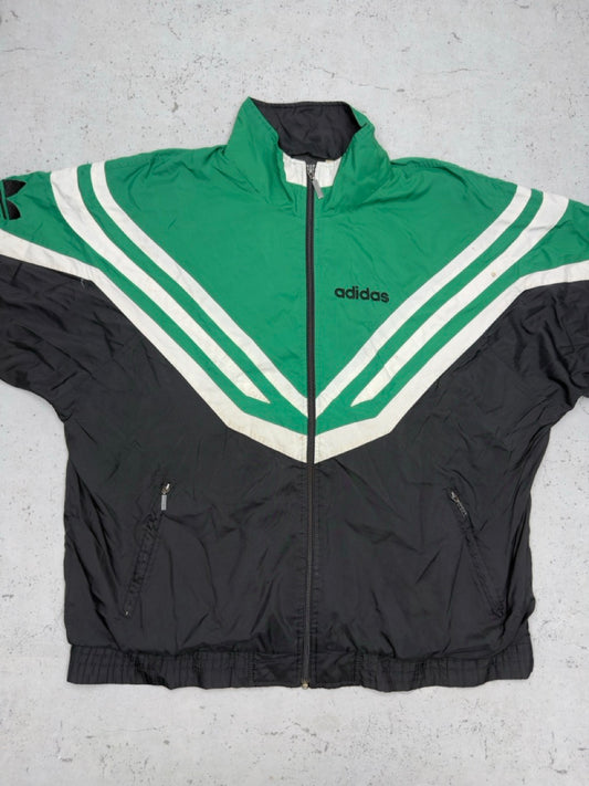 Adidas Trainingsjacke grün schwarz Vorderseite