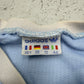 Adidas Piqué Sweatshirt hellblau Detail