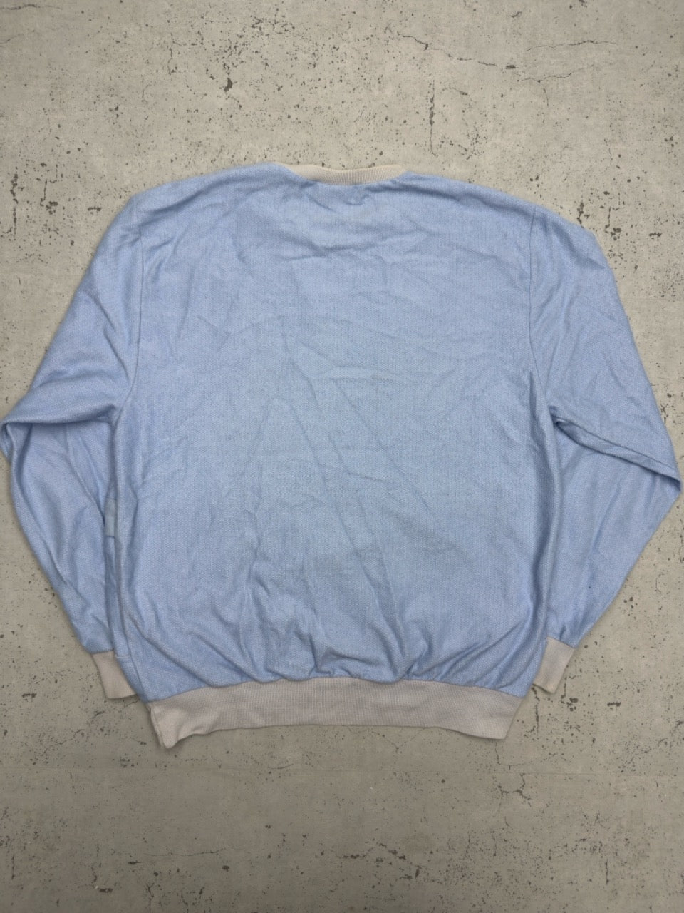 Adidas Piqué Sweatshirt hellblau Detail