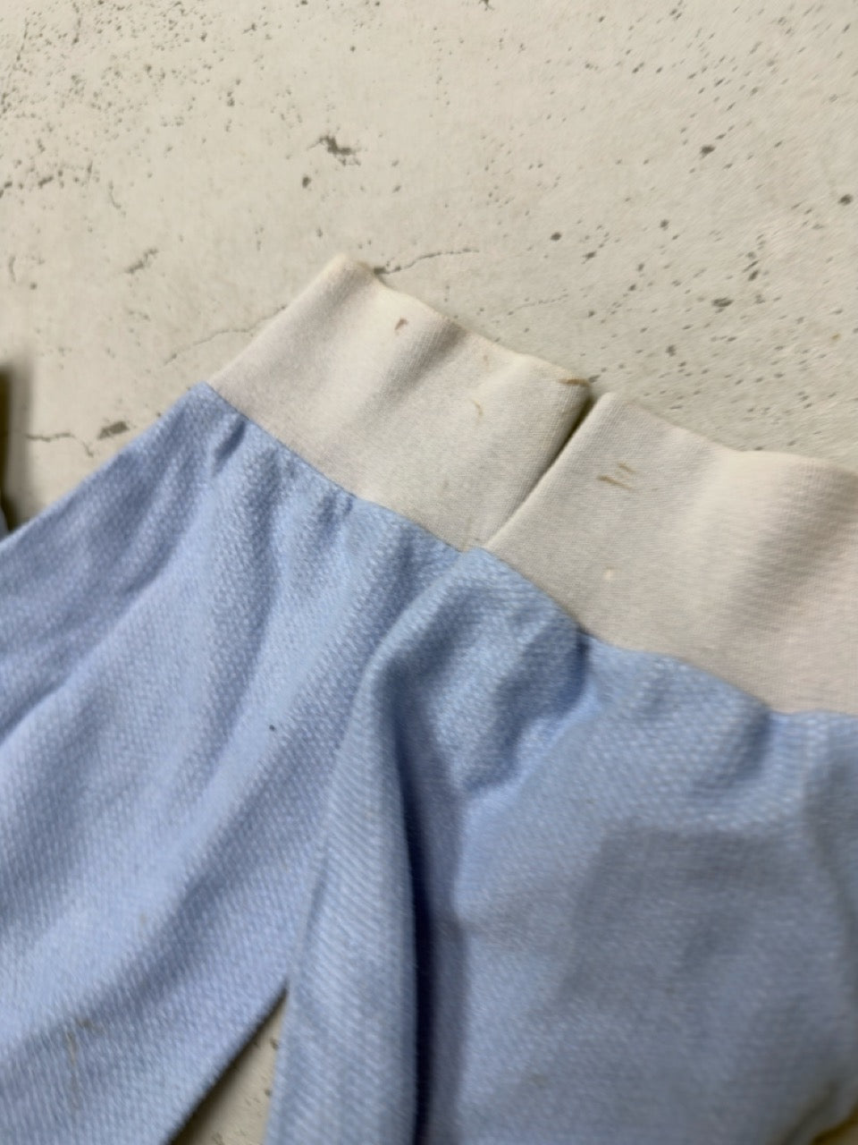 Adidas Piqué Sweatshirt hellblau Zustand Detail