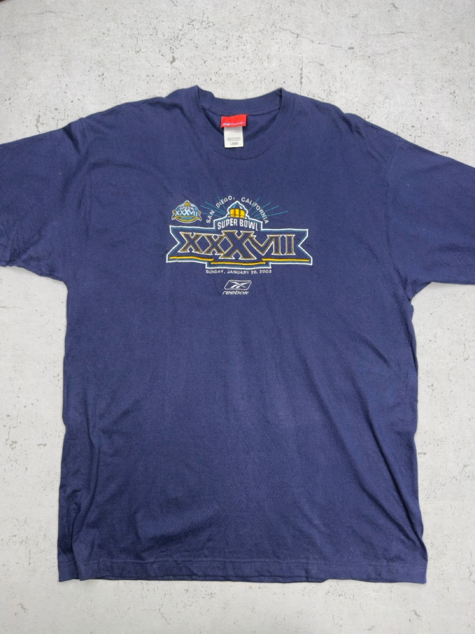 Reebok NFL Super Bowl T-Shirt blau Vorderseite