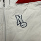 Nike Trainingsjacke creme rot Rückseite