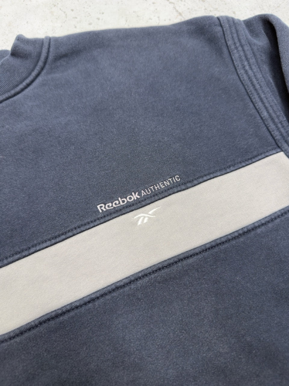 Reebok Sweatshirt blau grau Rückseite