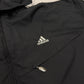 Adidas Kapuzenjacke schwarz grau Detail