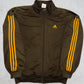 Adidas Trainingsjacke braun orange Vorderseite