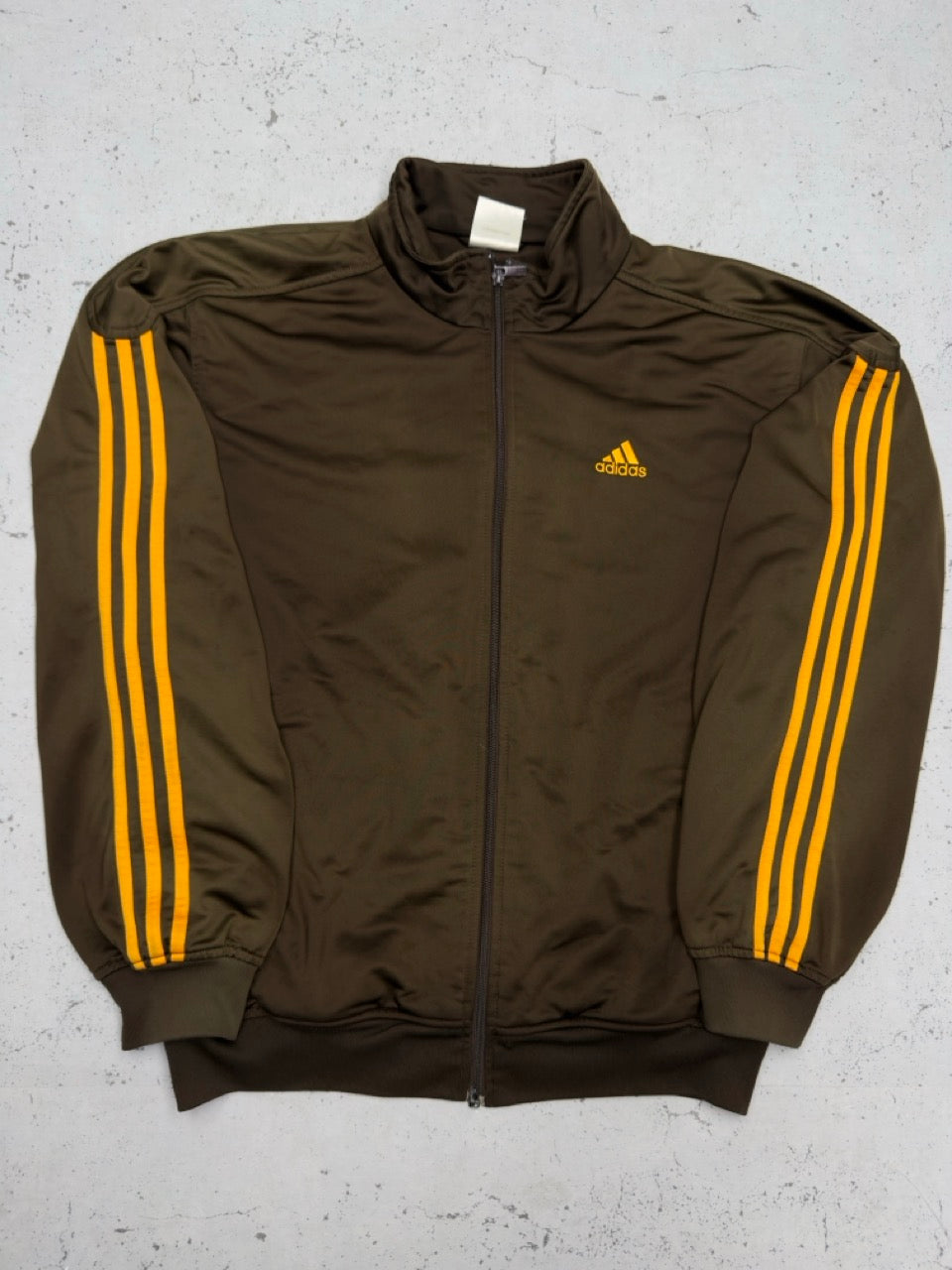 Adidas Trainingsjacke braun orange Vorderseite