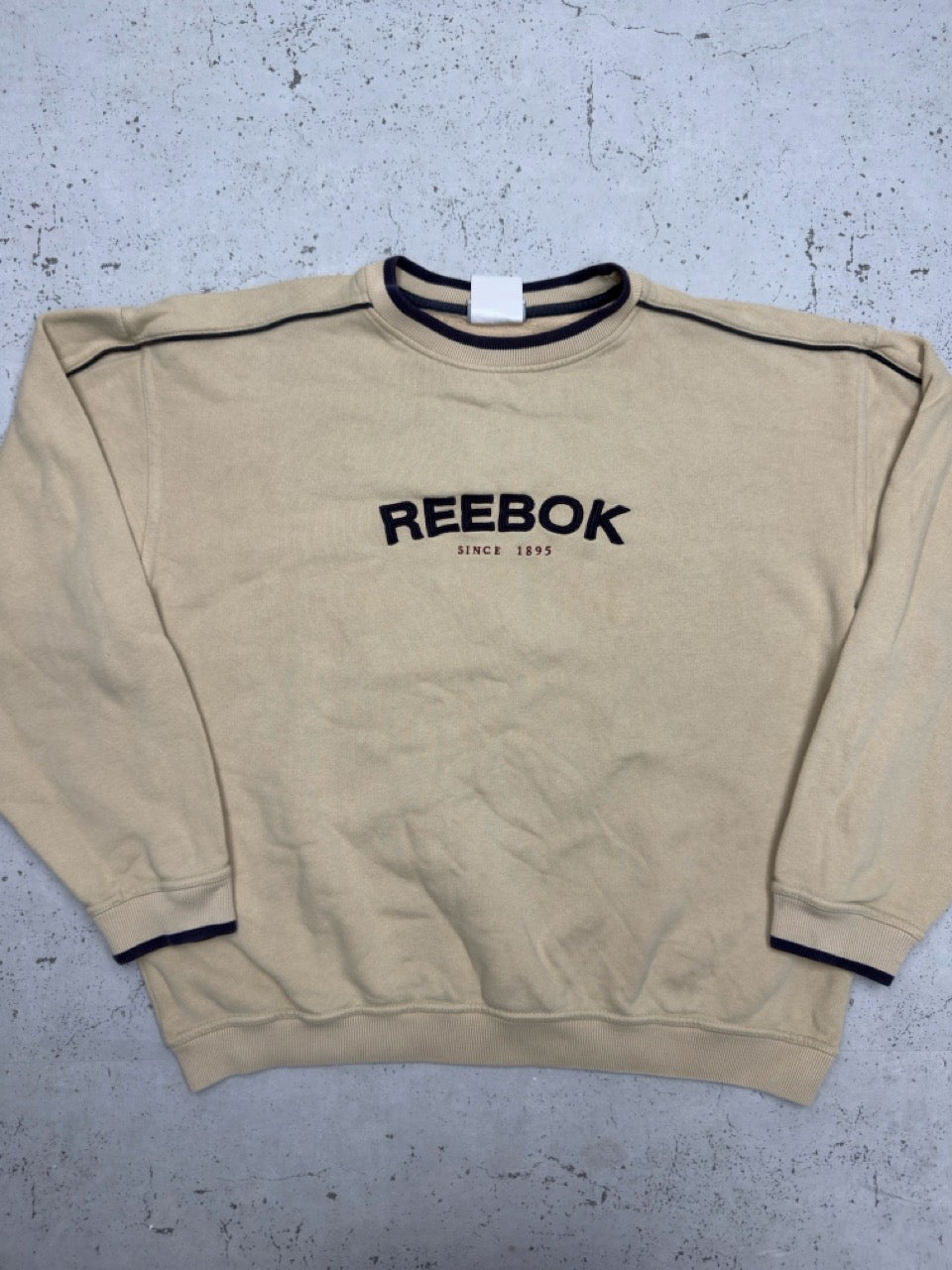 Reebok Sweatshirt beige blau Vorderseite