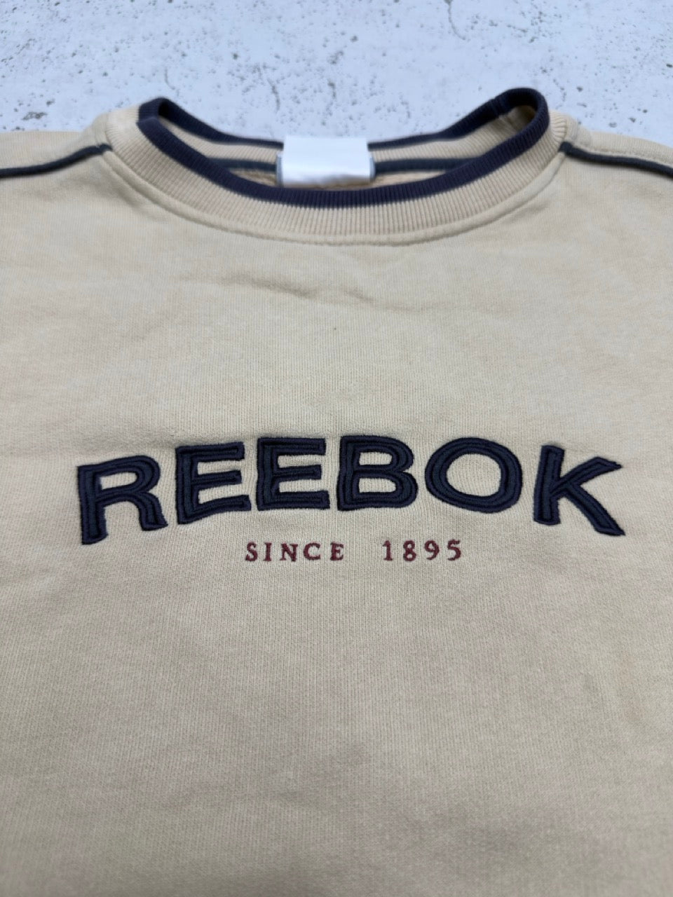 Reebok Sweatshirt beige blau Rückseite