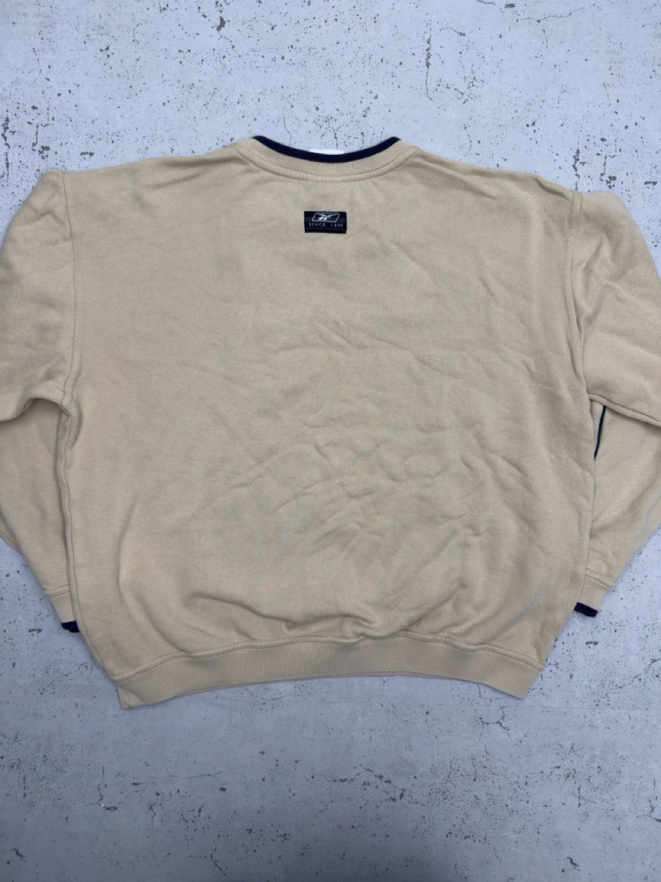 Reebok Sweatshirt beige blau Detail
