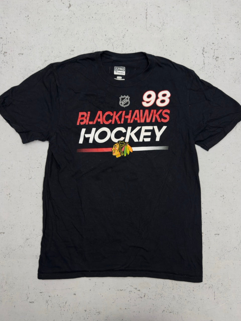Fanatics Blackhawks T-Shirt schwarz Vorderseite