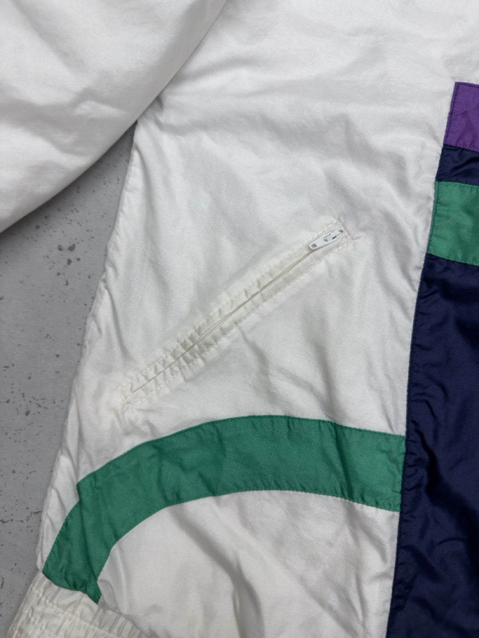 Adidas Shellsuit Trainingsjacke weiß Detail