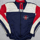 Adidas Trainingsjacke blau rot Vorderseite