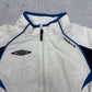 Umbro Trainingsjacke weiß blau Rückseite