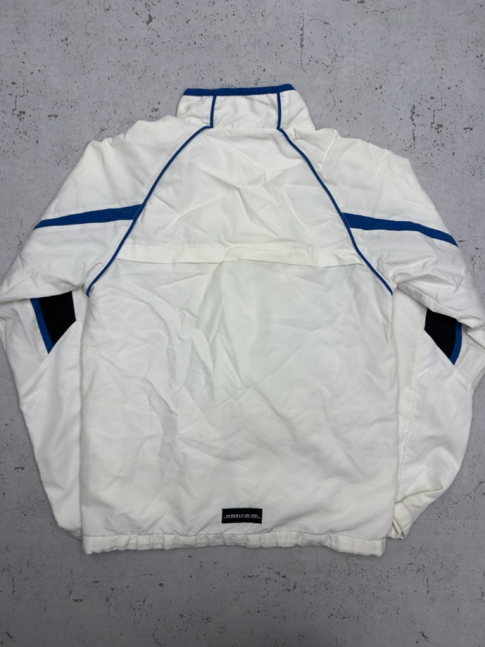 Umbro Trainingsjacke weiß blau Detail