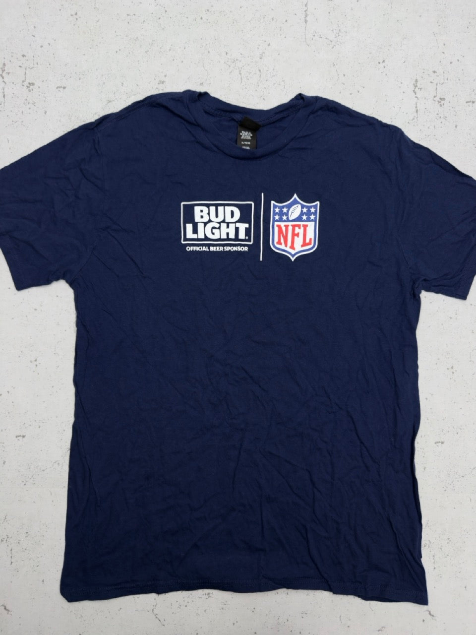 NFL Bud Light T-Shirt blau Vorderseite