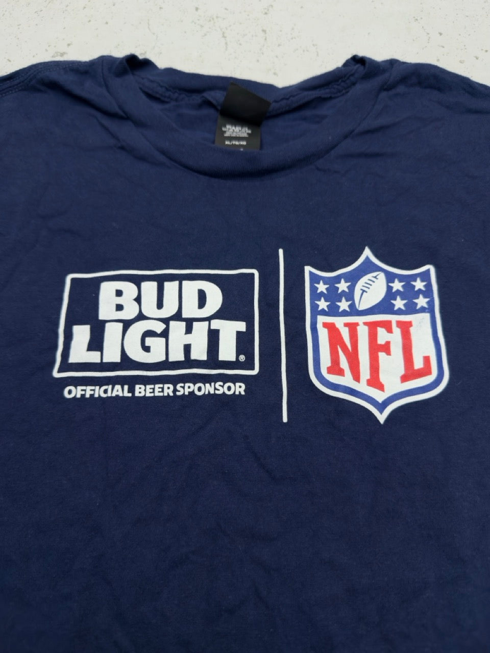 NFL Bud Light T-Shirt blau Rückseite