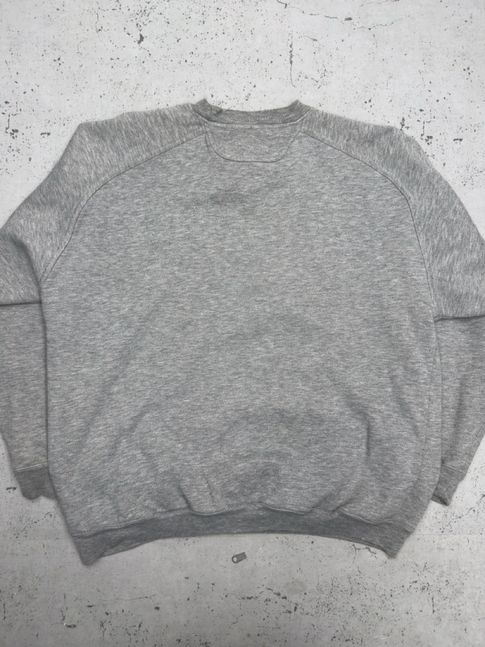 Le Coq Sportif Sweatshirt grau meliert Detail
