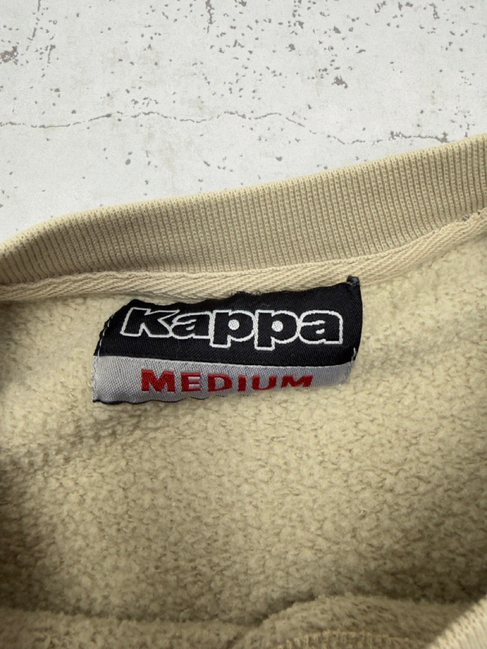 Kappa Sweatshirt beige Etikett