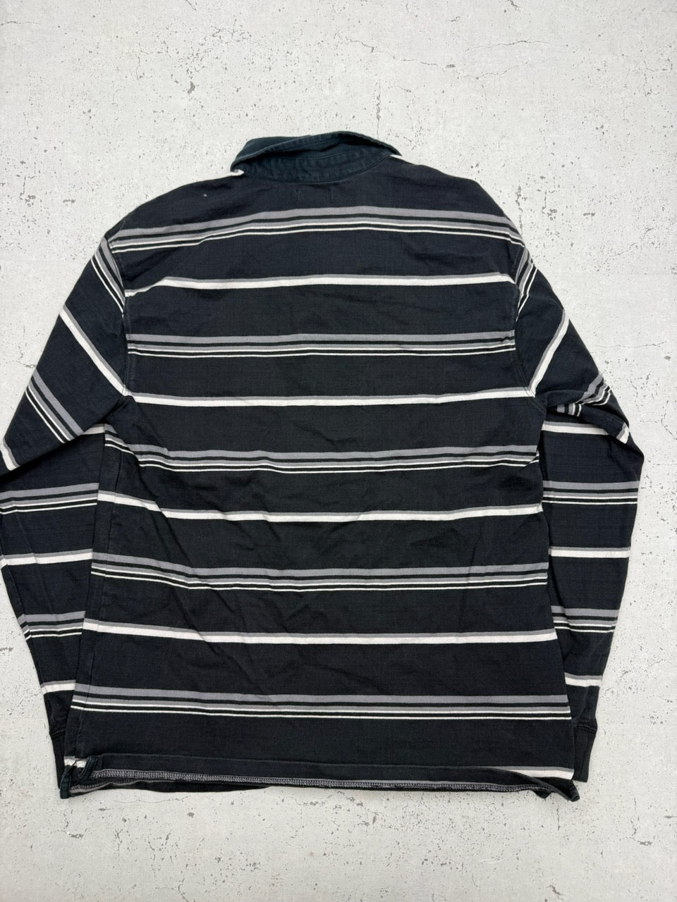 Mise Au Green Longsleeve Poloshirt grau Detail