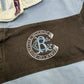 Crew Clothing Rugby Longsleeve hellblau braun Rückseite