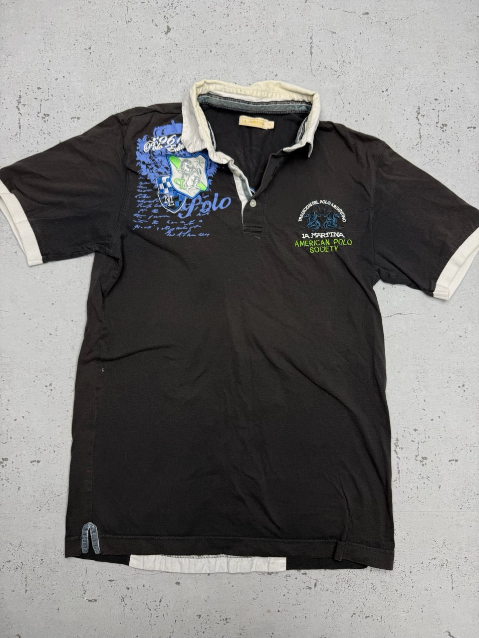 La Martina Poloshirt braun creme Vorderseite