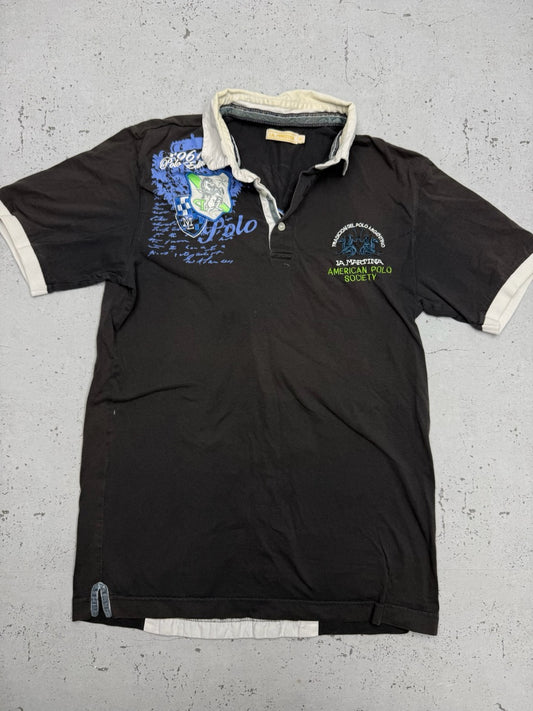 La Martina Poloshirt braun creme Vorderseite