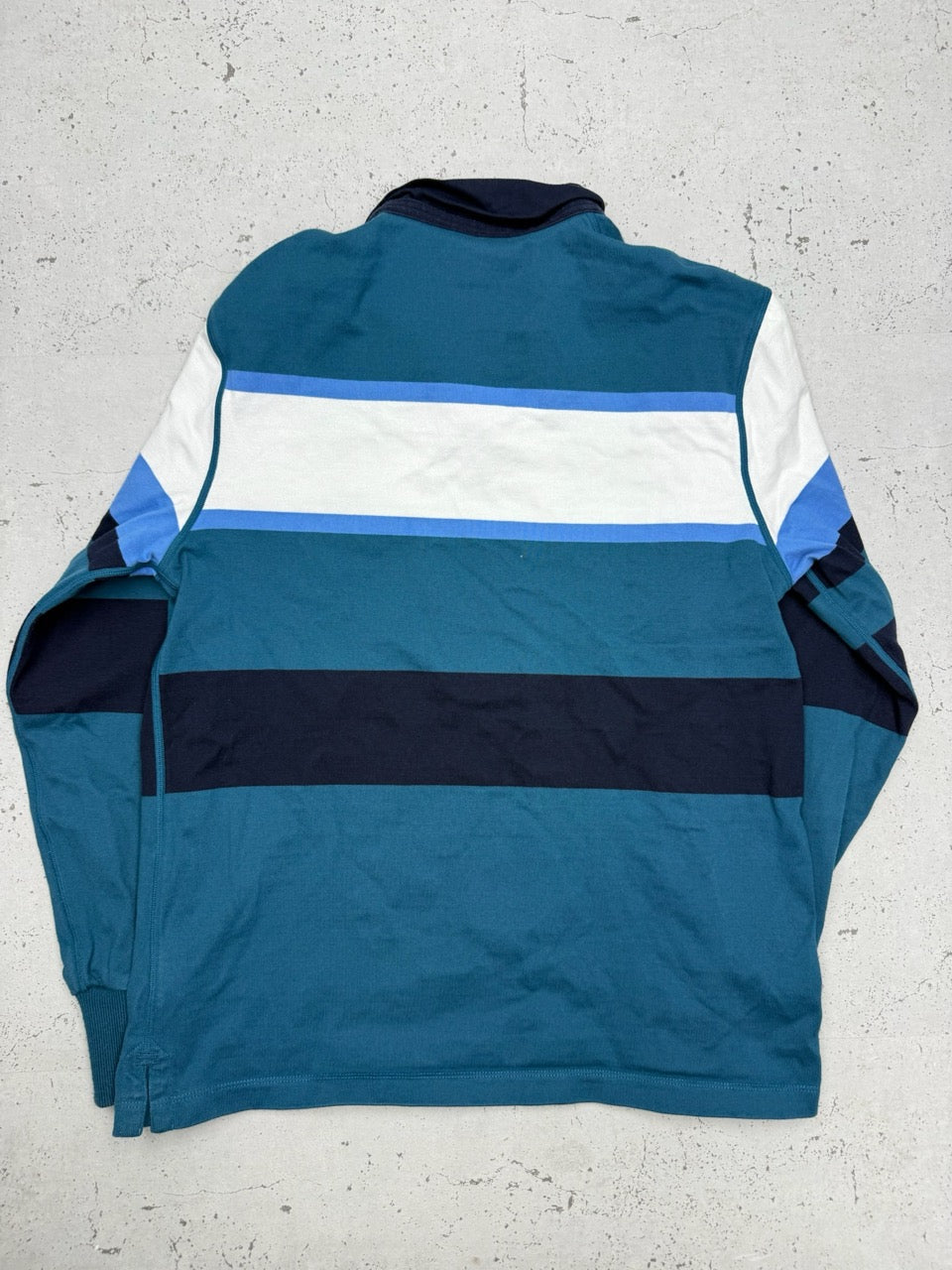 Canterbury Rugby Longsleeve blau weiß Detail