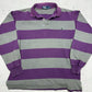 Polo Ralph Lauren Rugby Longsleeve lila grau Vorderseite