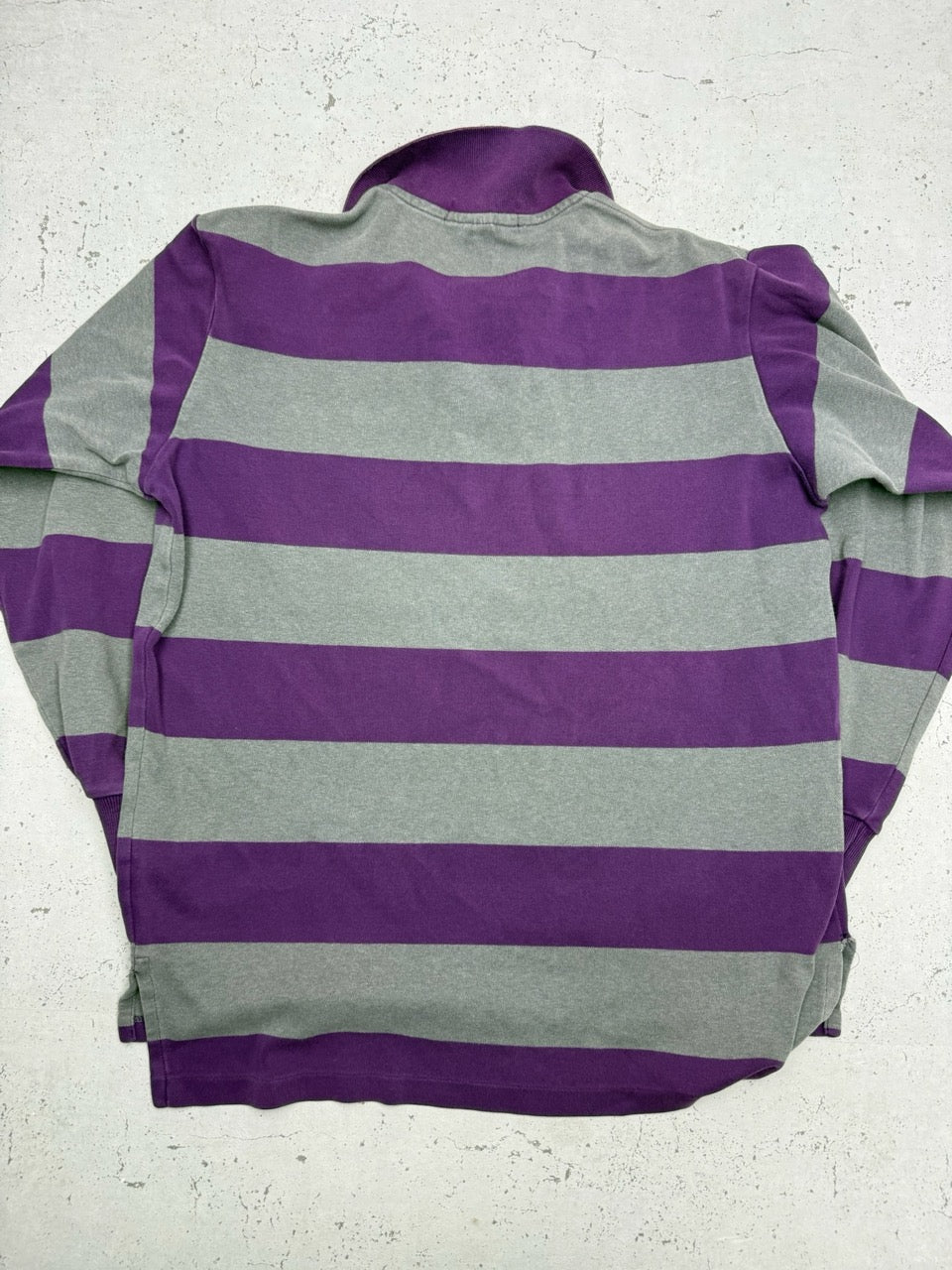 Polo Ralph Lauren Rugby Longsleeve lila grau Detail