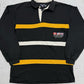 Authentic Denim Rugby Longsleeve schwarz gelb Vorderseite