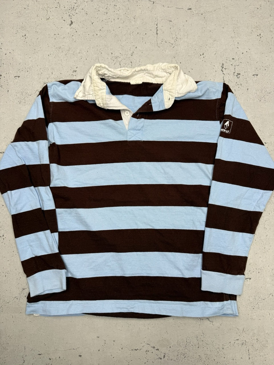 Renault Rugby Longsleeve braun hellblau Vorderseite