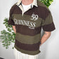 Guinness Rugby Poloshirt braun grün Fitpic