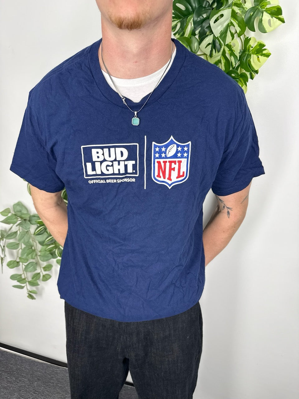 NFL Bud Light T-Shirt blau Fitpic
