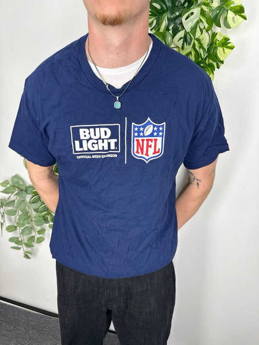 NFL Bud Light T-Shirt blau Fitpic