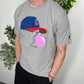 Kaugummi T-Shirt grau meliert Fitpic