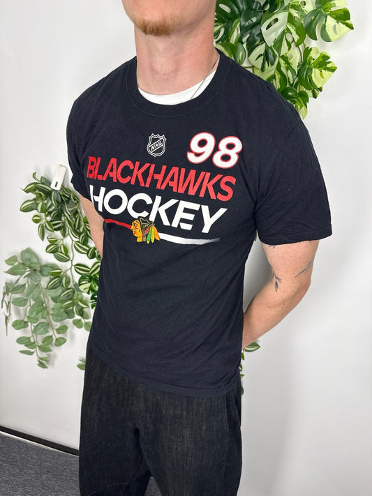 Fanatics Blackhawks T-Shirt schwarz Fitpic
