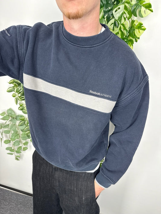 Reebok Sweatshirt blau grau Fitpic
