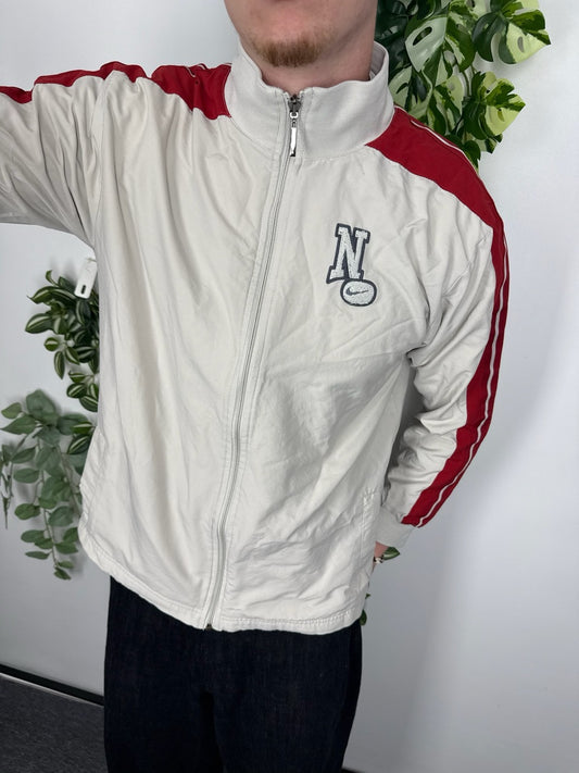 Nike Trainingsjacke creme rot Fitpic