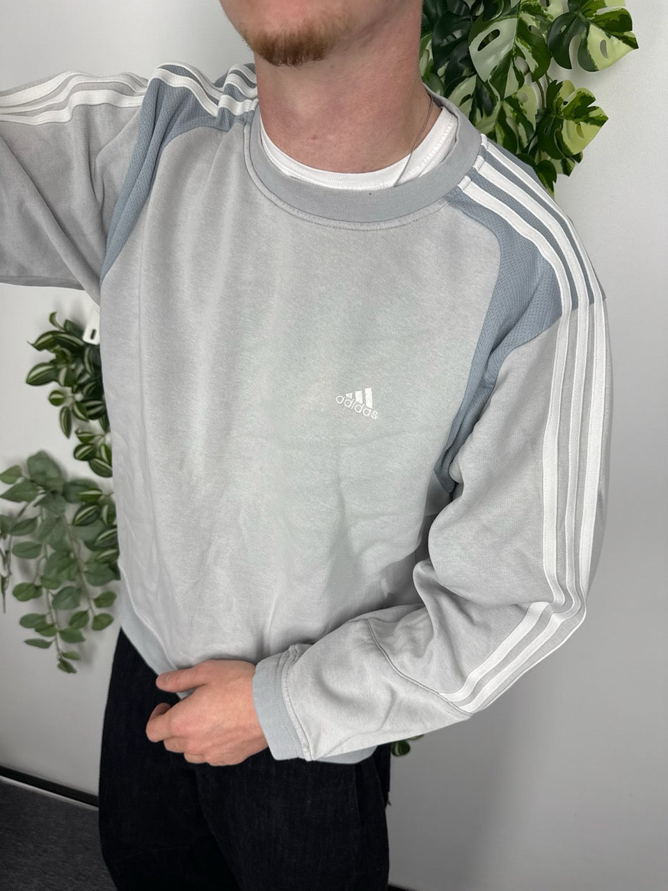 Adidas Sweatshirt hellgrau Fitpic