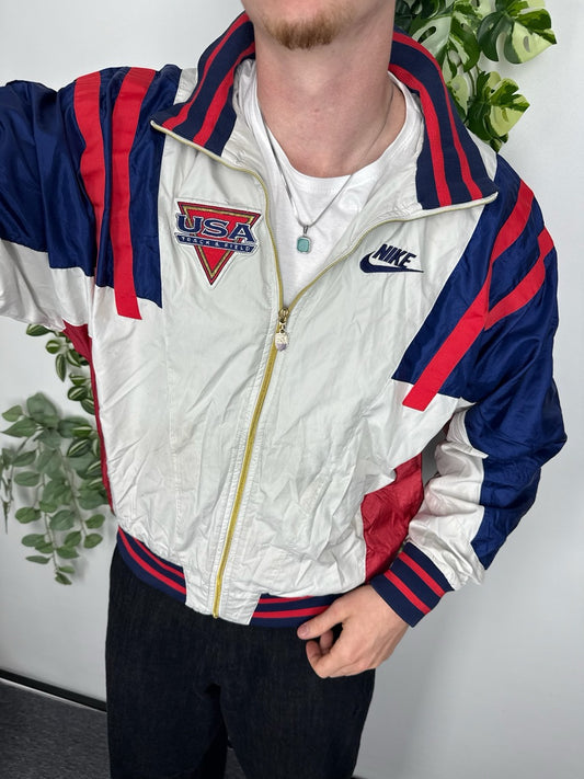 Nike USA Trainingsjacke weiß Fitpic