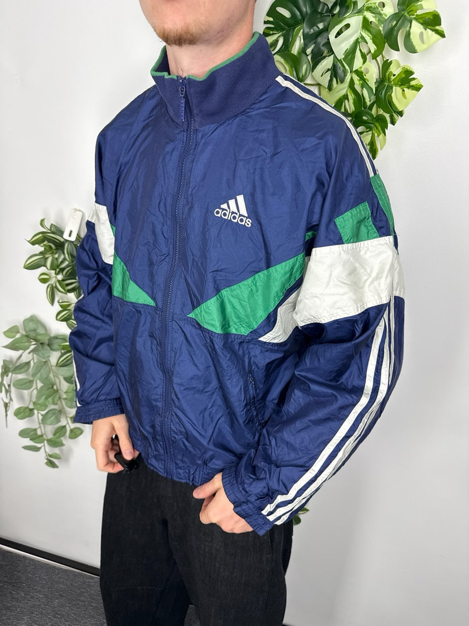 Adidas Trainingsjacke blau grün Fitpic