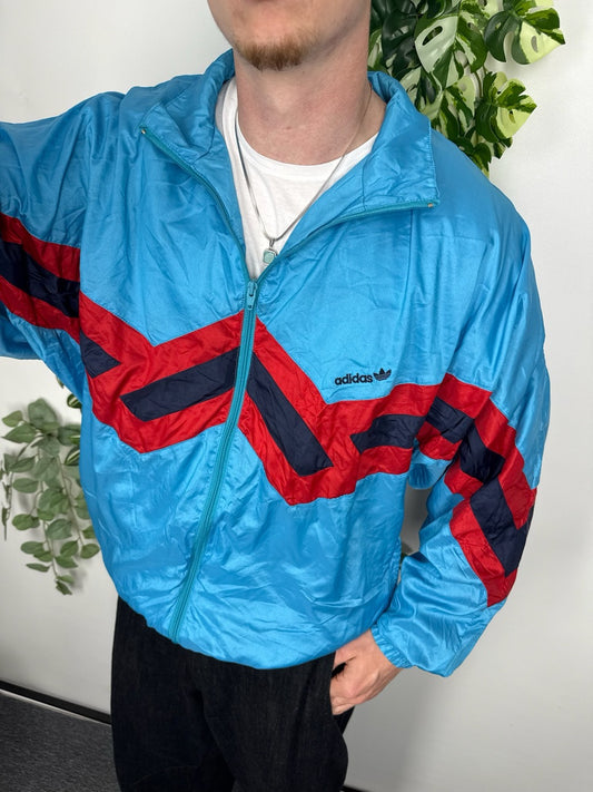 Adidas Shellsuit Trainingsjacke hellblau Fitpic