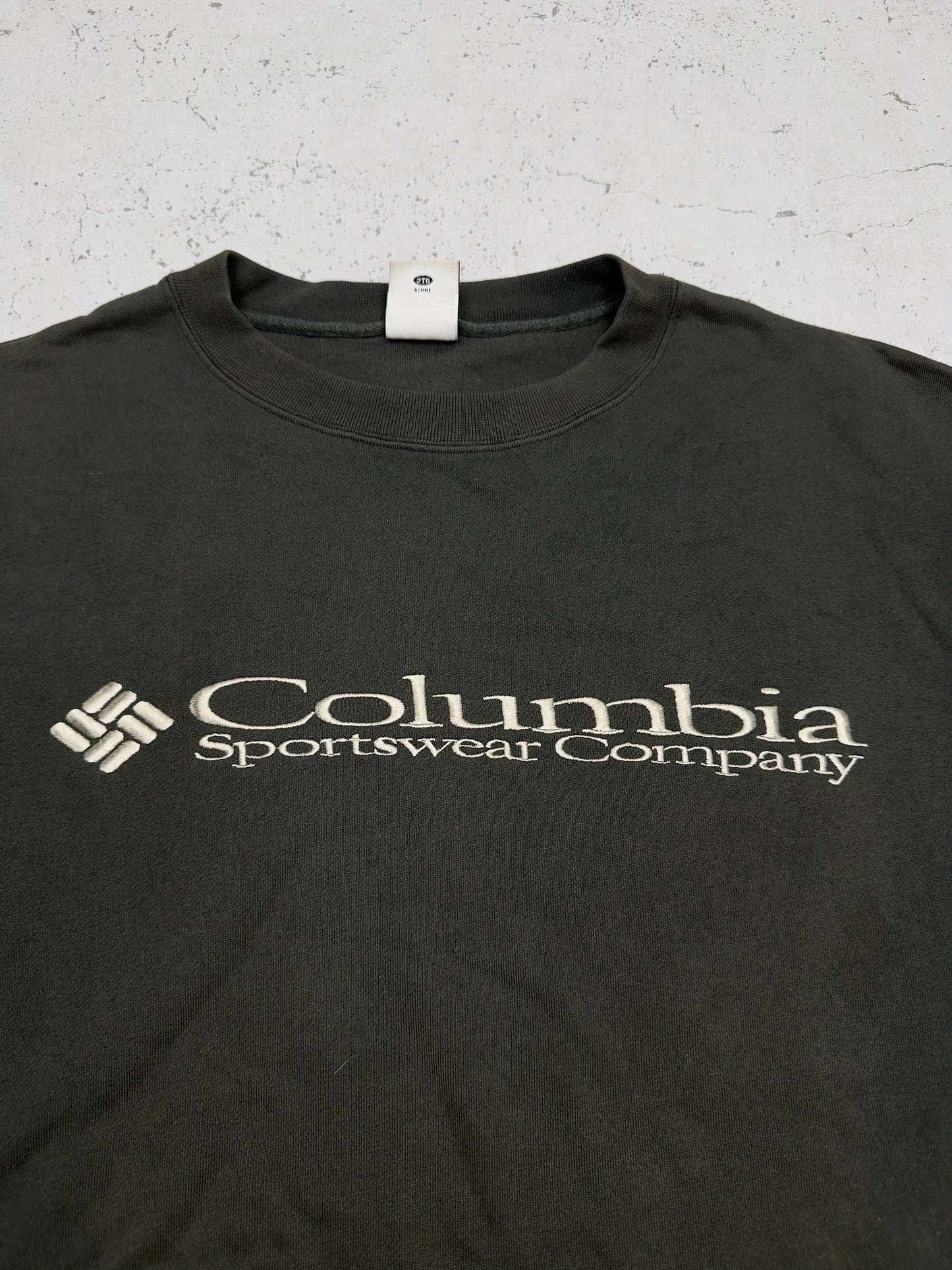 Columbia Sweatshirt Grau Logo Detail