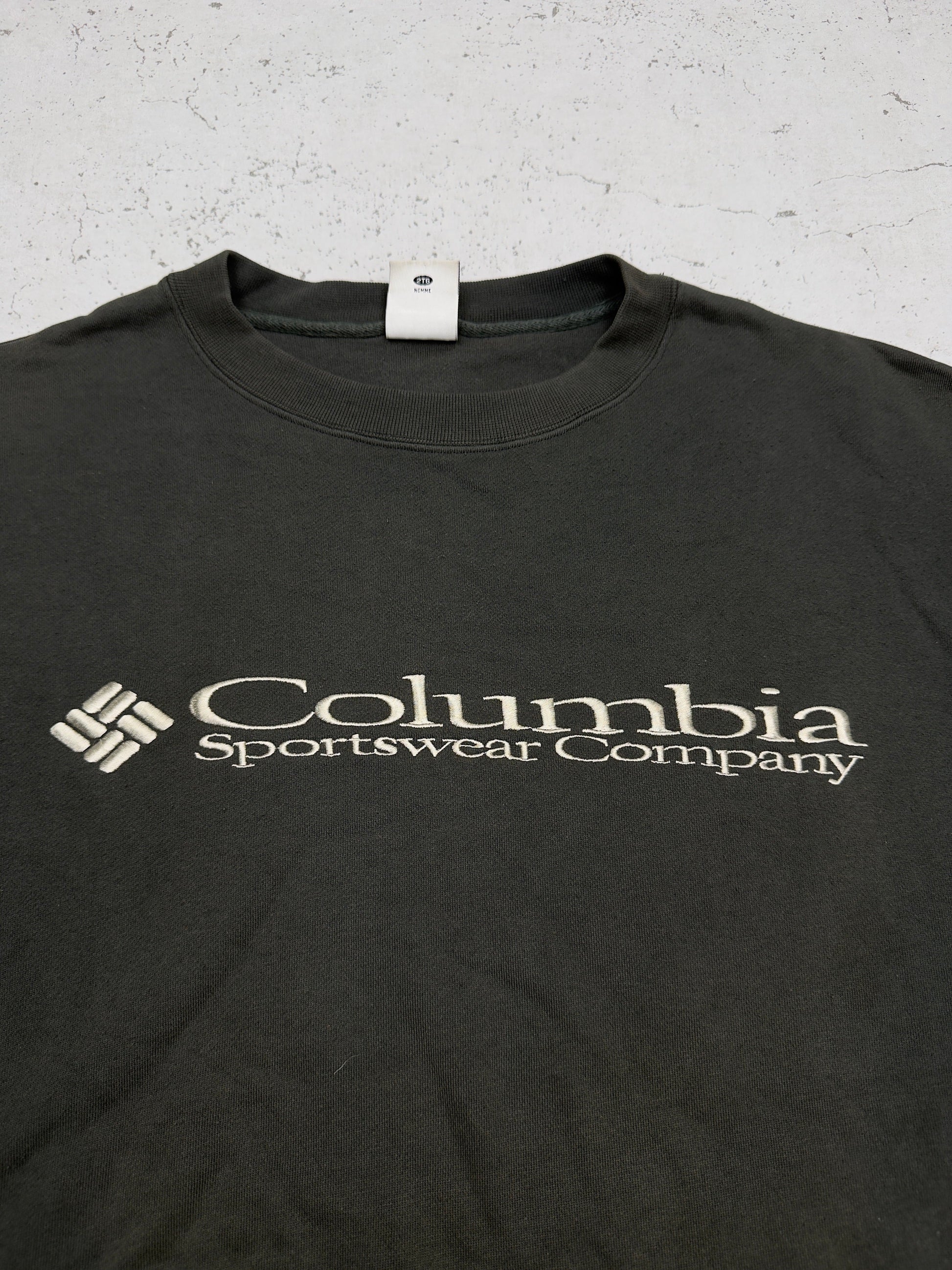 Columbia Sweatshirt Grau Logo Detail